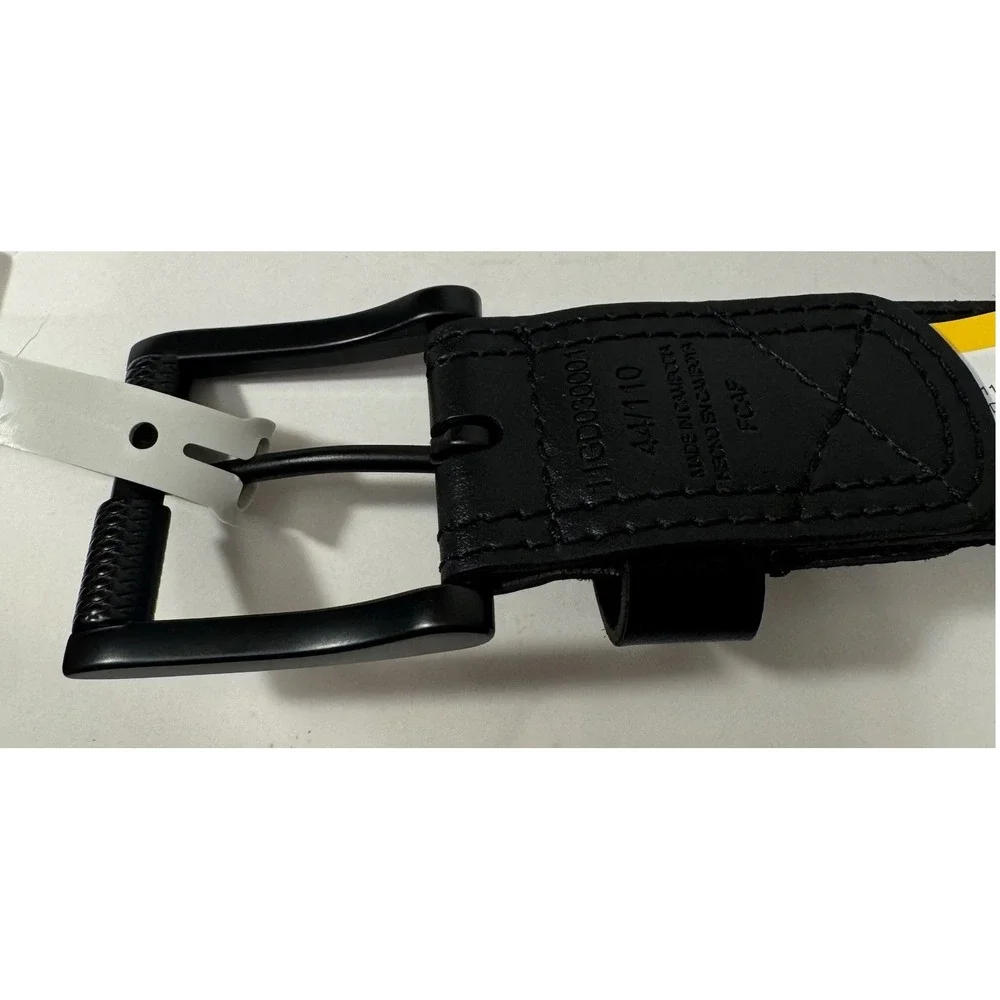Genuine Dickies‎ Belt Men 44 Black Industrial Strength Webbing Nylon Leather NEW